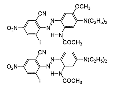 C.I.Disperse Blue 224,CAS 145537-86-6,C20H21IN6O4,C19H19IN6O3,536.32,506.30,Dianix Blue KR-FS