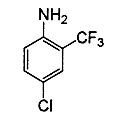 C.I.Azoic Diazo Component 17,C.I.37055,CAS 445-03-4,195.57,C7H5ClF3N,2-Amino-5-chlorobenzotrifluoride,4-chloro-2-(trifluoromethyl)-benzenamin,5-Chloro-2-aminobenzotrifluoride,Aniline,4-chloro-2-trifluoromethyl-,Benzenamine,4-chloro-2-(trifluoromethyl),Diazo Fast Scarlet VD,Fast Scarlet Salt VD 