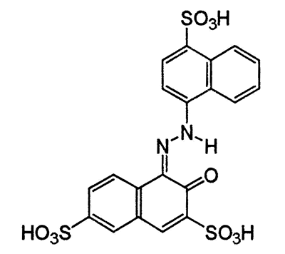 C.I.Acid Red 27,C.I.16185,CAS 915-67-3,604.48,C20H11N2Na3O10S3,Acid Bordeaux RLS,Acid amaranth,PuriColor Red ARE27