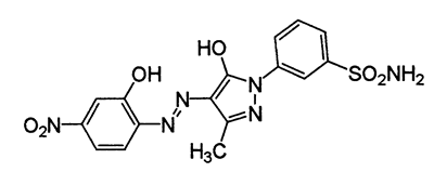 C.I.Acid Red 38,C.I.18880,CAS 13011-67-1,418.39,C16H14N6O6S,Brilliant Cochineal Orange S
