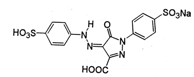 C.I.Acid Yellow 23,C.I.19140,CAS 1934-21-0,534.37,C16H9N4Na3O9S2,Acid Yellow N,Acid Tartrazine