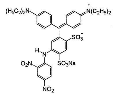 C.I.Acid Green 8,C.I.42050,CAS 4616-29-1,747.77,C33H34N5NaO10S2,Acilan Fast Green BBF