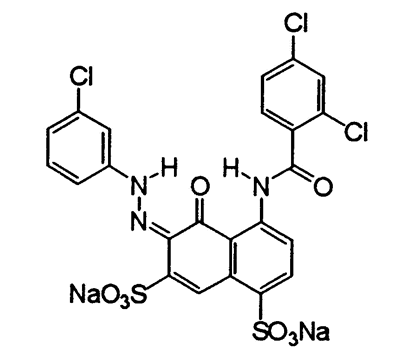 C.I.Acid Red 110,C.I.18020,CAS 6713-60-6,674.83,C23H12Cl3N3Na2O8S2,Anthocine B