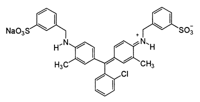 C.I.Acid Blue 38,C.I.42150,CAS 5863-49-0,697.2,C35H30ClN2NaO6S2,Brilliant Acid Blue B