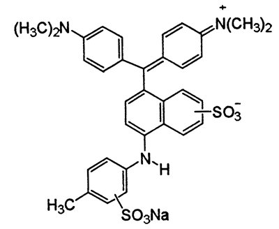 C.I.Acid Blue 88,C.I.44060,CAS 1324-62-5,520.11,C34H34ClN3,Basolan Blue R