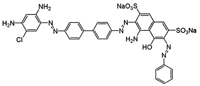 C.I.Direct Black 11,C.I.30240,816.18,C34H24ClN9Na2O7S2 C.I.Direct Black 11,C.I.30240,816.18,C34H24ClN9Na2O7S2