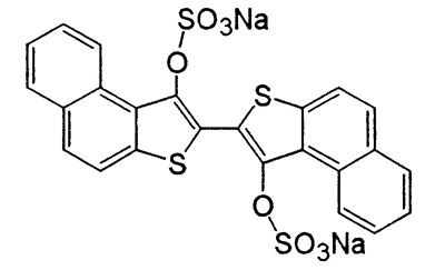 C.I.Solubilised Vat Brown 5 ,C.I.734141,CAS 4425-36-9,602.59,C24H12Na2O8S4,Brown IRRD,Solubilised Vat Brown IRRD